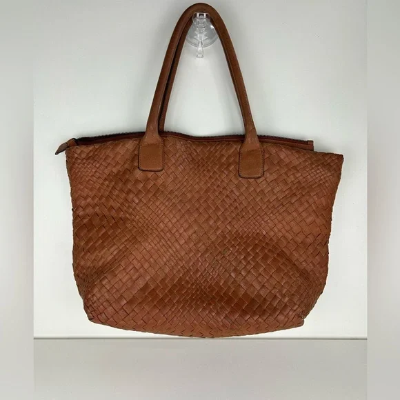 FALOR FRIENZE ITALIAN HANDWOVEN LEATHER WEAVE PURSE - Picture 2 of 15